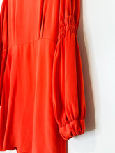 Load image into Gallery viewer, Silk Balloon Sleeve Dress
