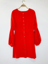 Load image into Gallery viewer, Silk Balloon Sleeve Dress
