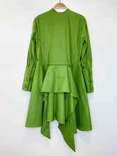 Load image into Gallery viewer, Long Sleeve Shirt Dress with Removable Back Ruffle
