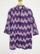 Load image into Gallery viewer, Cotton Long Sleeve Mini Dress with Hook + Eye Closures
