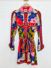 Load image into Gallery viewer, Surreal Scarf Sand Long Sleeve Mini Dress (NWT, orig. $248)
