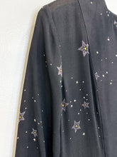 Load image into Gallery viewer, Star Motif Silk Long Sleeve Mini Dress
