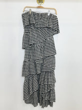 Load image into Gallery viewer, Gingham Strapless Tiered Midi Dress from Spring 2016 RTW (orig. $1175)
