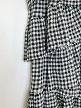 Load image into Gallery viewer, Gingham Strapless Tiered Midi Dress from Spring 2016 RTW (orig. $1175)
