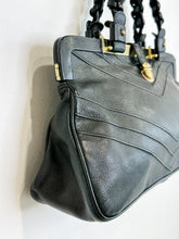 Load image into Gallery viewer, Chevron Caroline Leather Frame Bag with Braided Handles
