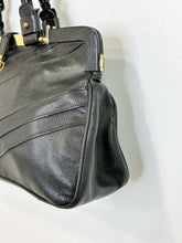 Load image into Gallery viewer, Chevron Caroline Leather Frame Bag with Braided Handles
