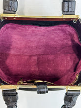 Load image into Gallery viewer, Chevron Caroline Leather Frame Bag with Braided Handles
