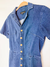 Load image into Gallery viewer, Denim Short Sleeve Jumpsuit (orig. $228)
