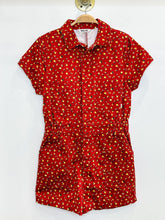 Load image into Gallery viewer, Cotton Short Sleeve Floral Romper (orig. $170)
