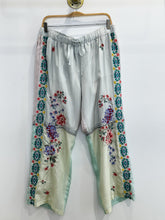 Load image into Gallery viewer, Embroidered Pastel Color Block Wide Leg Pants
