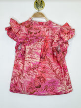 Load image into Gallery viewer, Lei Floral Cotton Flutter Sleeve Top (orig. $245)
