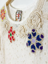 Load image into Gallery viewer, Nydia Applique Short Sleeve Lace Top (orig. $328)
