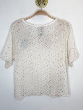 Load image into Gallery viewer, Nydia Applique Short Sleeve Lace Top (orig. $328)
