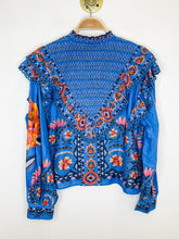 Load image into Gallery viewer, Lucy Floral Tapestry Smocked Long Sleeve Top (orig. $288)
