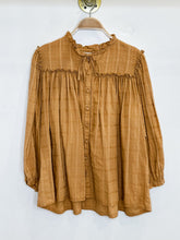 Load image into Gallery viewer, Swiss Dot Cotton Long Sleeve Button Up Peasant Shirt (orig. ~$225)
