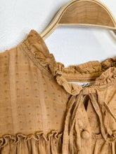 Load image into Gallery viewer, Swiss Dot Cotton Long Sleeve Button Up Peasant Shirt (orig. ~$225)
