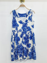 Load image into Gallery viewer, Floral Sleeveless Fit + Flare Dress
