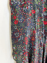 Load image into Gallery viewer, Floral Silk Flutter Sleeve Tiered Midi Dress
