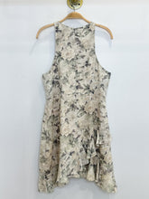 Load image into Gallery viewer, Linen Sleeveless Floral Ruffled Mini Dress (orig. ~$860)
