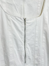 Load image into Gallery viewer, Linen Blend Puff Sleeve Zip Front Mini Dress (orig. $450)
