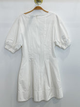 Load image into Gallery viewer, Linen Blend Puff Sleeve Zip Front Mini Dress (orig. $450)
