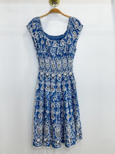Load image into Gallery viewer, Embroidered Lace Cap Sleeve Midi Dress (NWT, orig. $268)
