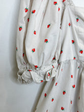 Load image into Gallery viewer, Short Puff Sleeve Strawberry Print Romper (orig. $199)
