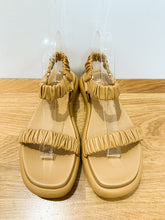Load image into Gallery viewer, Puglia Ruched Leather Sandals (orig. $880)
