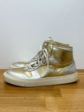Load image into Gallery viewer, Metallic Leather High Tops
