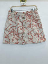Load image into Gallery viewer, Chain + Shell Print Organic Cotton Mini Skirt (orig. ~$245)
