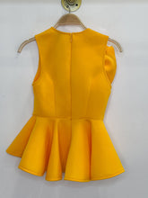 Load image into Gallery viewer, Coco Neoprene Sleeveless Peplum Top with Oversized Flower (orig. $138)
