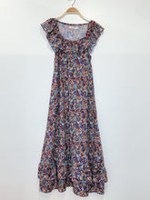 Load image into Gallery viewer, Floral Ruffle Sleeve Tiered Maxi Dress
