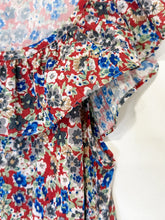 Load image into Gallery viewer, Floral Ruffle Sleeve Tiered Maxi Dress
