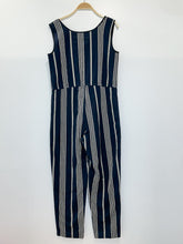 Load image into Gallery viewer, Striped Sleeveless Jumpsuit with Drawstring Waist
