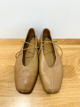 Load image into Gallery viewer, Una Square Toe Flats with Cross Straps (orig. $298)
