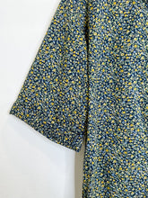 Load image into Gallery viewer, Cotton Short Sleeve Floral Tie Neck Dress (orig. ~$300)

