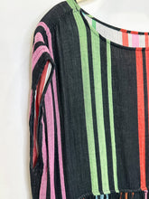 Load image into Gallery viewer, Striped Cotton Reversible Sleeveless Tiered Midi Dress
