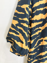 Load image into Gallery viewer, Alina Tiger Striped Puff Sleeve Shift Dress (NWT, orig. $420)
