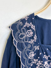 Load image into Gallery viewer, Embroidered Oversized Collar Long Sleeve Button Up Shirt
