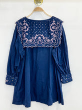 Load image into Gallery viewer, Embroidered Oversized Collar Long Sleeve Button Up Shirt
