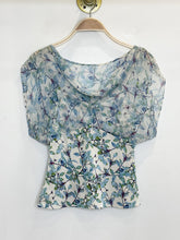 Load image into Gallery viewer, Silk Branch Print Cowl Neck Blouse
