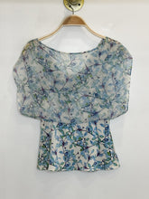 Load image into Gallery viewer, Silk Branch Print Cowl Neck Blouse
