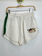 Load image into Gallery viewer, Tuxedo Stripe Cherub Print Sweatshorts (orig. ~$250)
