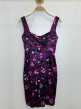 Load image into Gallery viewer, Fitted Sleeveless Orchid Print Midi Dress

