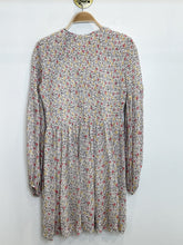 Load image into Gallery viewer, Floral Georgette Long Sleeve Mini Dress with Smocked Top (orig. $295)
