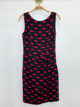 Load image into Gallery viewer, 2011 Lip Print Sleeveless Knee-Length Dress with Low Back
