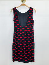 Load image into Gallery viewer, 2011 Lip Print Sleeveless Knee-Length Dress with Low Back
