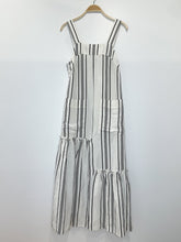 Load image into Gallery viewer, Linen-Silk Sleeveless Striped Midi Dress (orig. $425)

