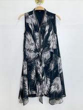 Load image into Gallery viewer, Jayda Sleeveless Silk Feather Zip Front Mini Dress (orig. $260)
