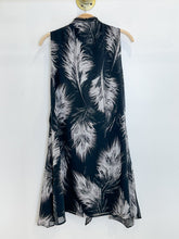 Load image into Gallery viewer, Jayda Sleeveless Silk Feather Zip Front Mini Dress (orig. $260)
